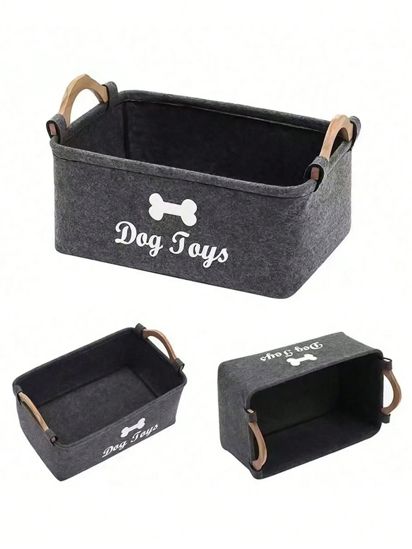Felt Pet Toy Storage Box