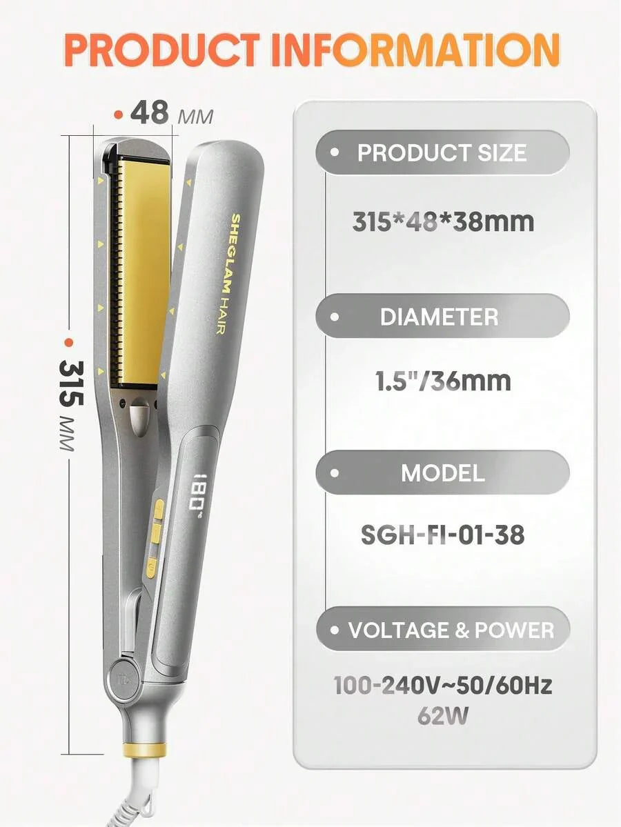 SHEGLAM HAIR Sleek Chic Wide Glide Straightener