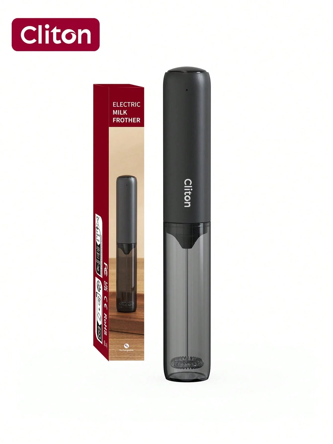 CLITON Rechargeable Electric Milk Frother