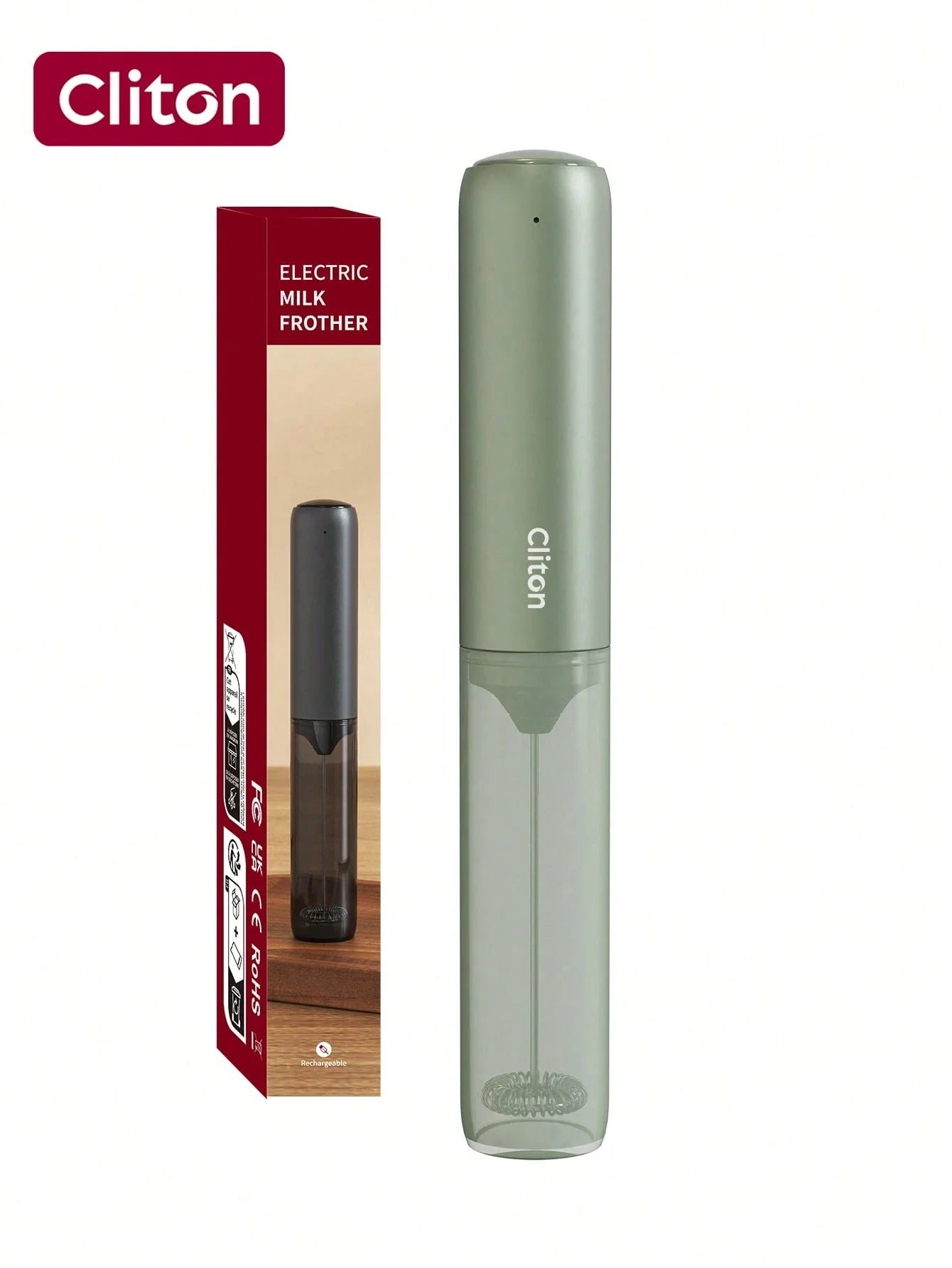 CLITON Rechargeable Electric Milk Frother