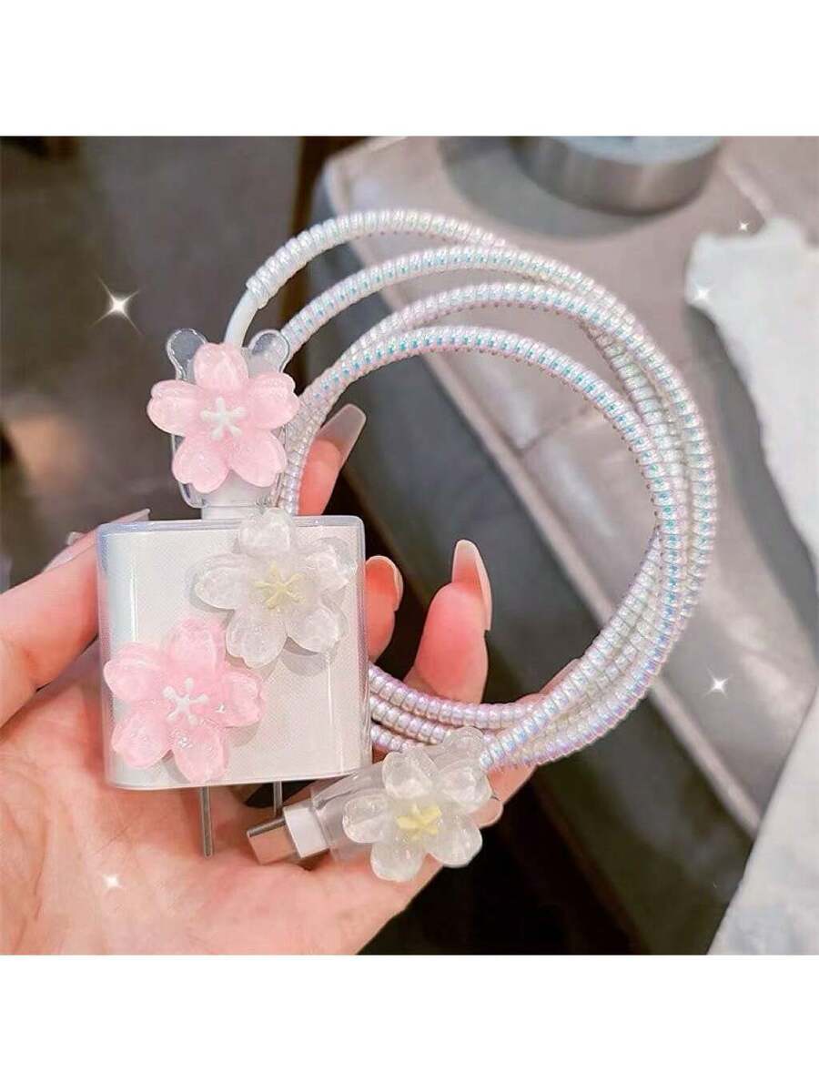 Minimalist Floral Charging Protector Case