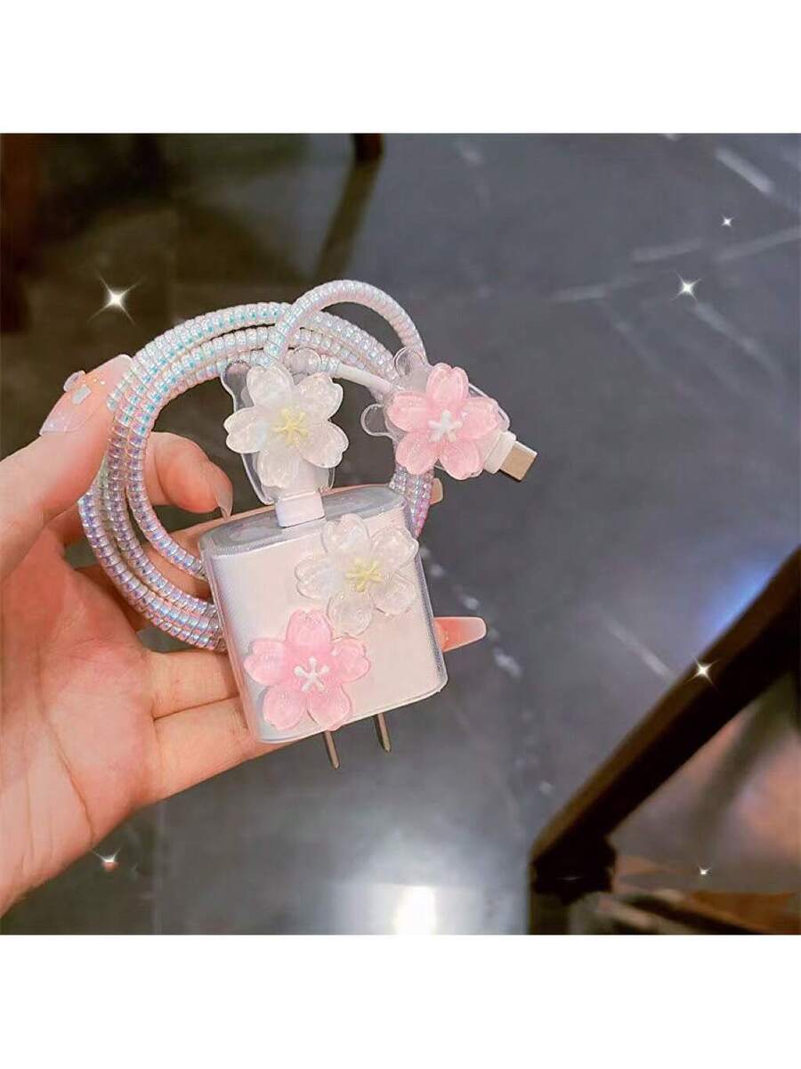 Minimalist Floral Charging Protector Case