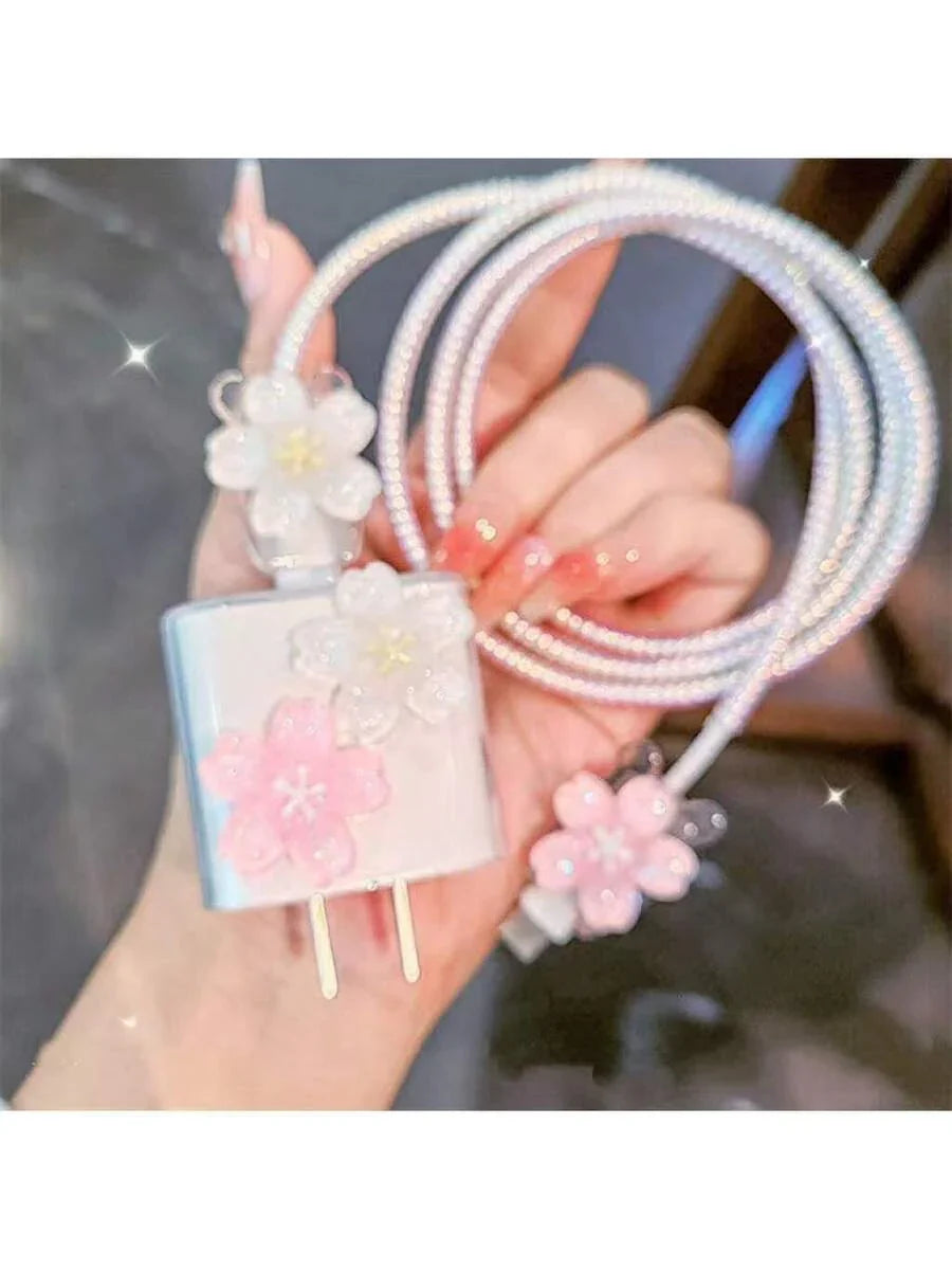 Minimalist Floral Charging Protector Case