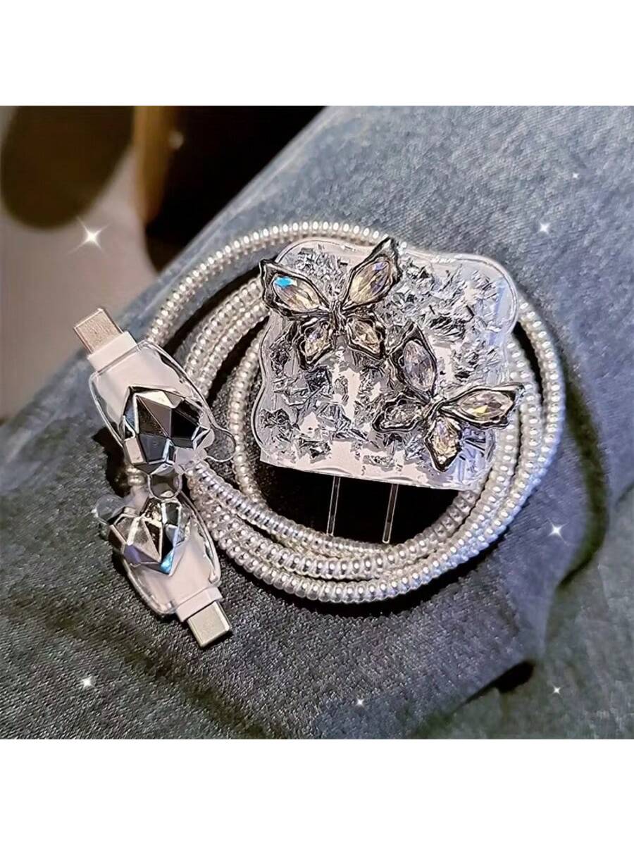 3D Bowknot/Heart/Star Charger Protector Case