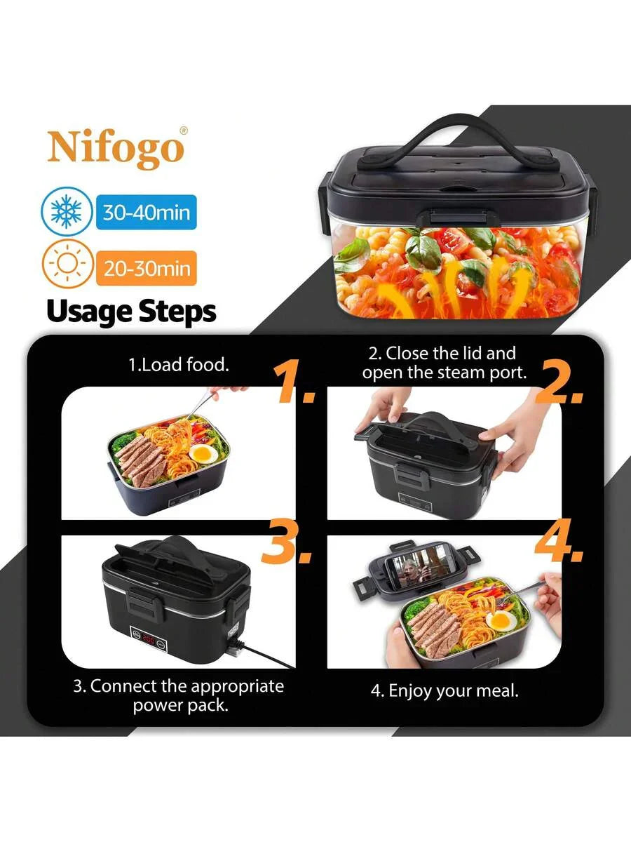 1.8L Electric Lunch Box With Digital Temperature Display