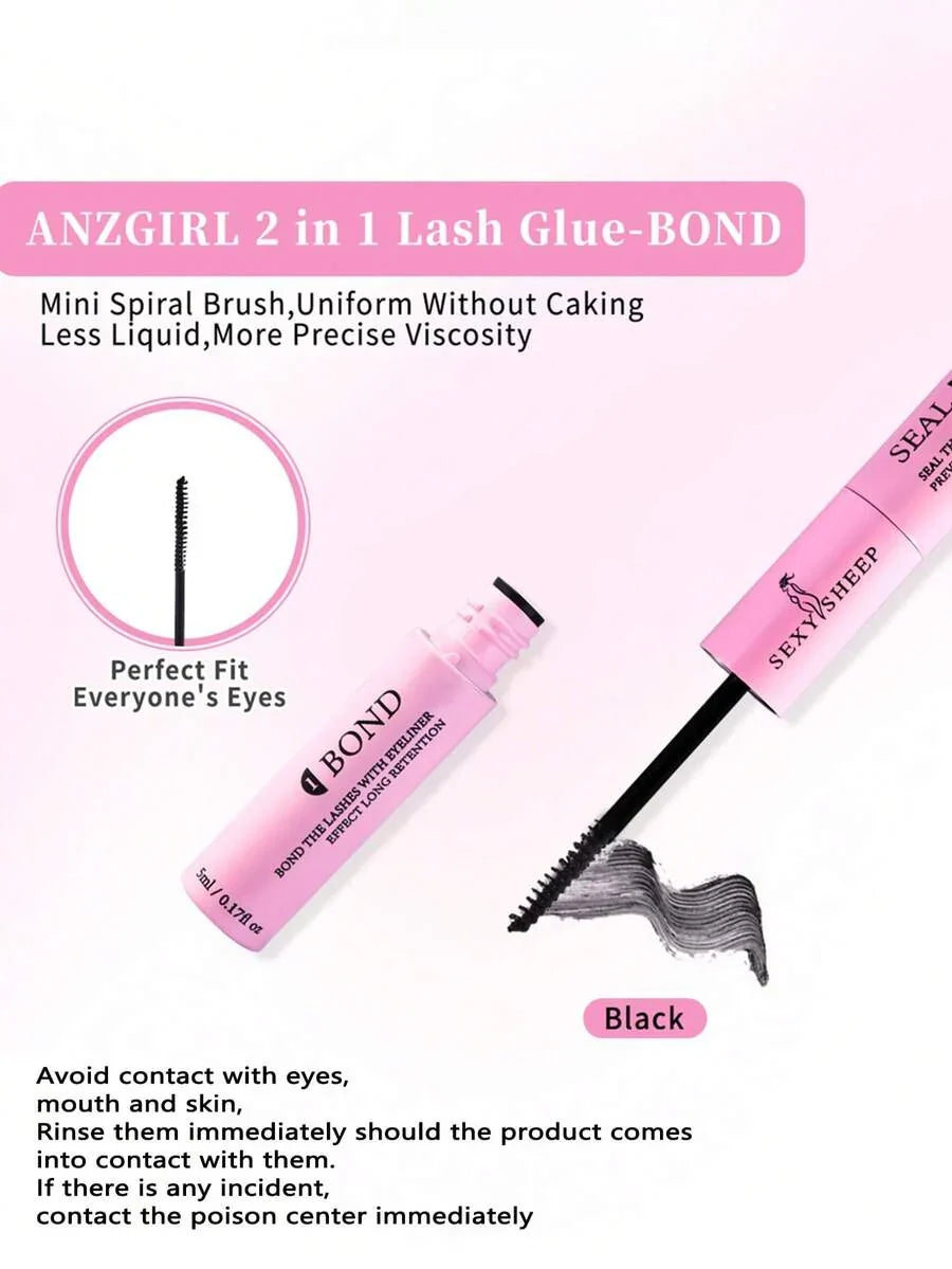 SEXYSHEEP 140pcs D-Curl Fluffy False Eyelashes Mixed Set
