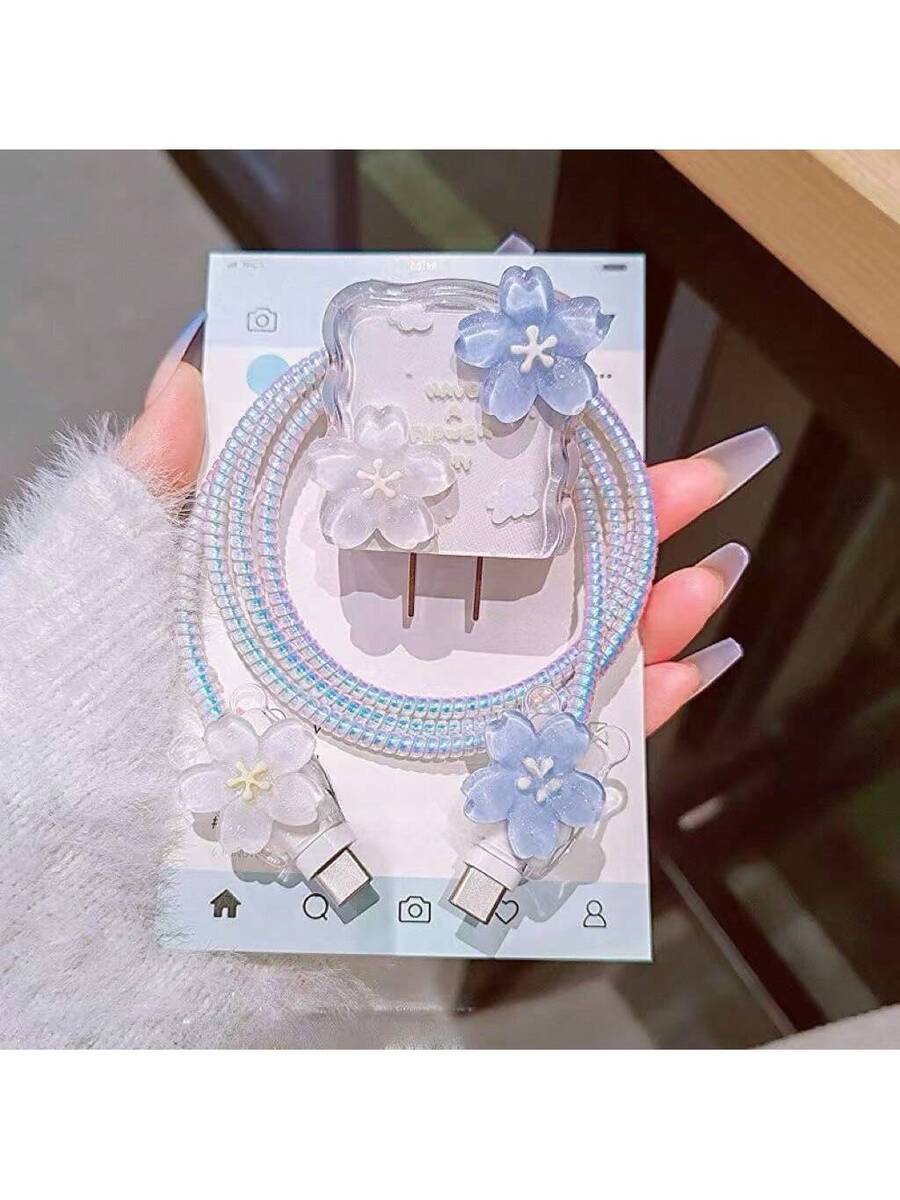 Minimalist Floral Charging Protector Case