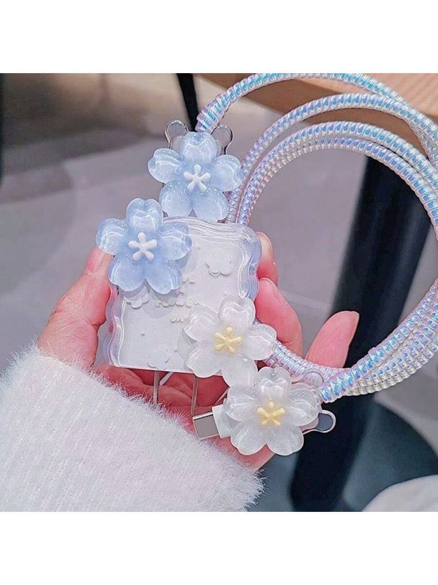 Minimalist Floral Charging Protector Case