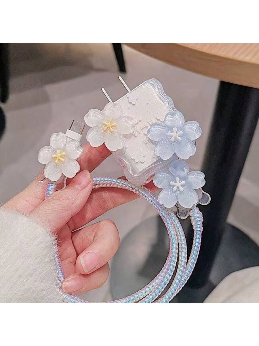 Minimalist Floral Charging Protector Case