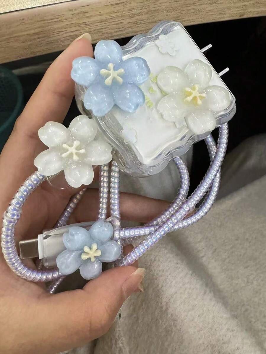 Minimalist Floral Charging Protector Case