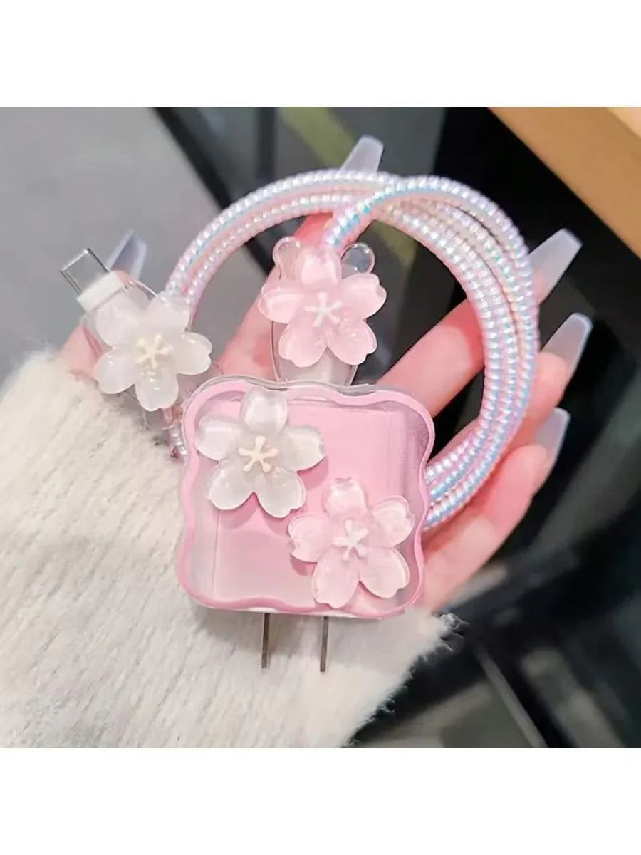 Minimalist Floral Charging Protector Case