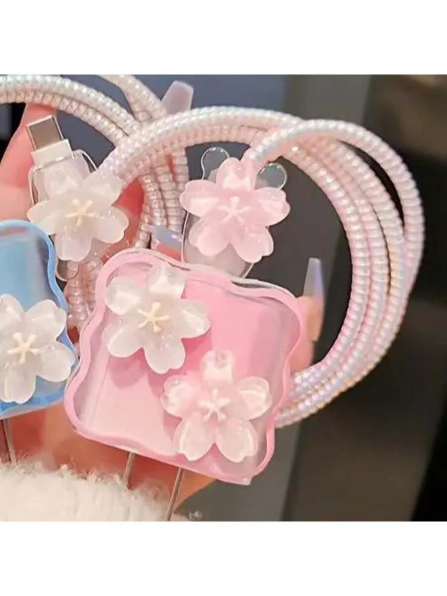 Minimalist Floral Charging Protector Case