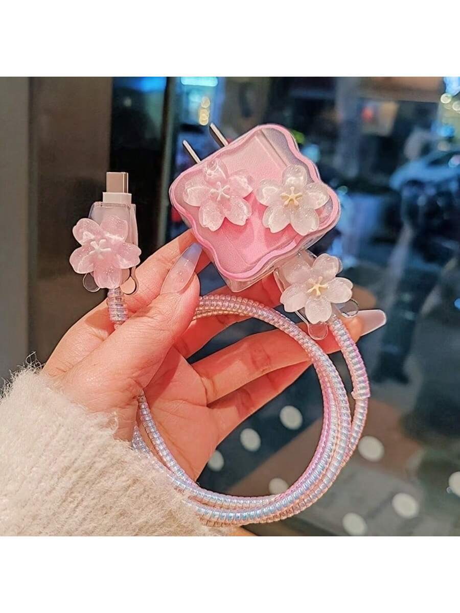 Minimalist Floral Charging Protector Case