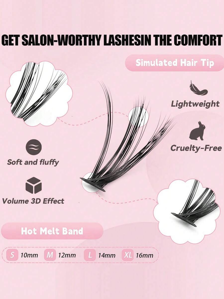 MEM Eyelash Extension Kit, DIY Eyelash Extension Set