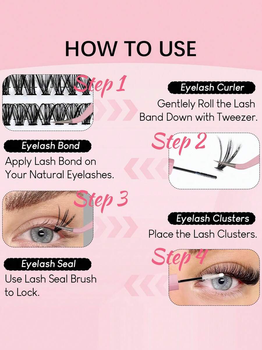 MEM Eyelash Extension Kit, DIY Eyelash Extension Set