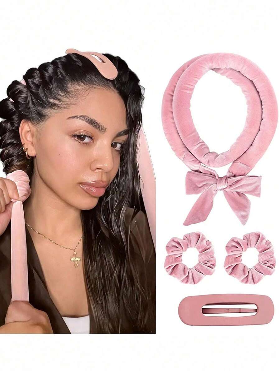 4pcs No-Heat Hair Curlers