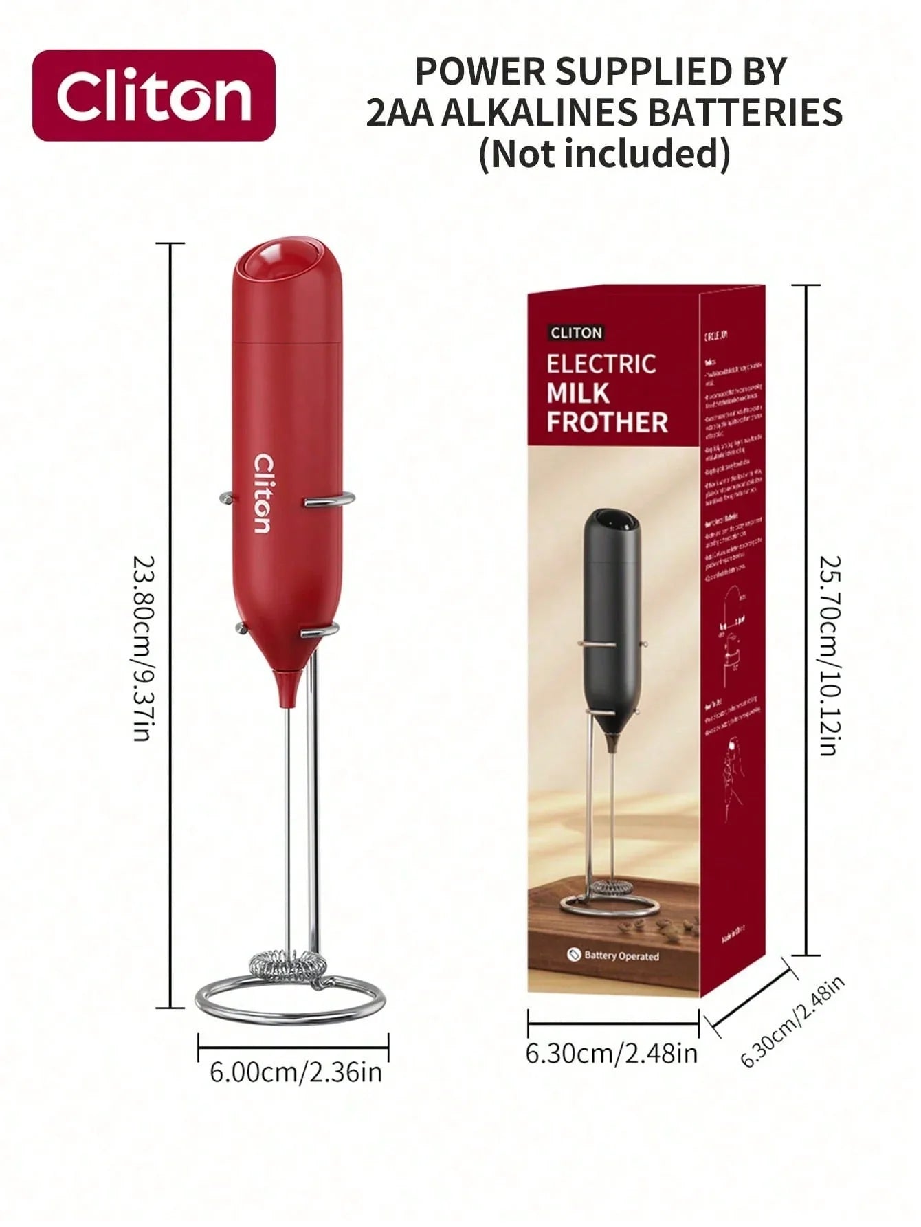 CLITON Handheld Electric Milk Frother