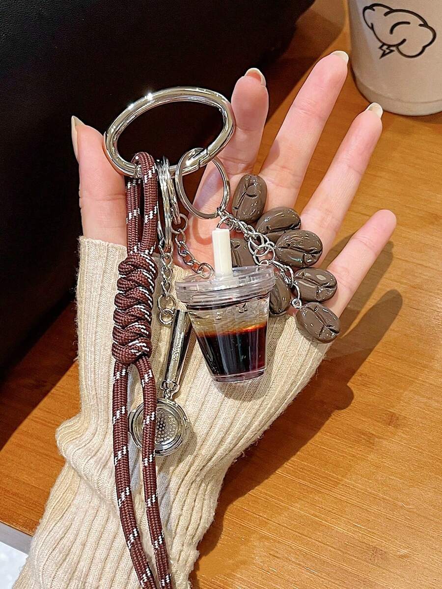 Fabric Coffee Bottle Spoon, Leather Heart