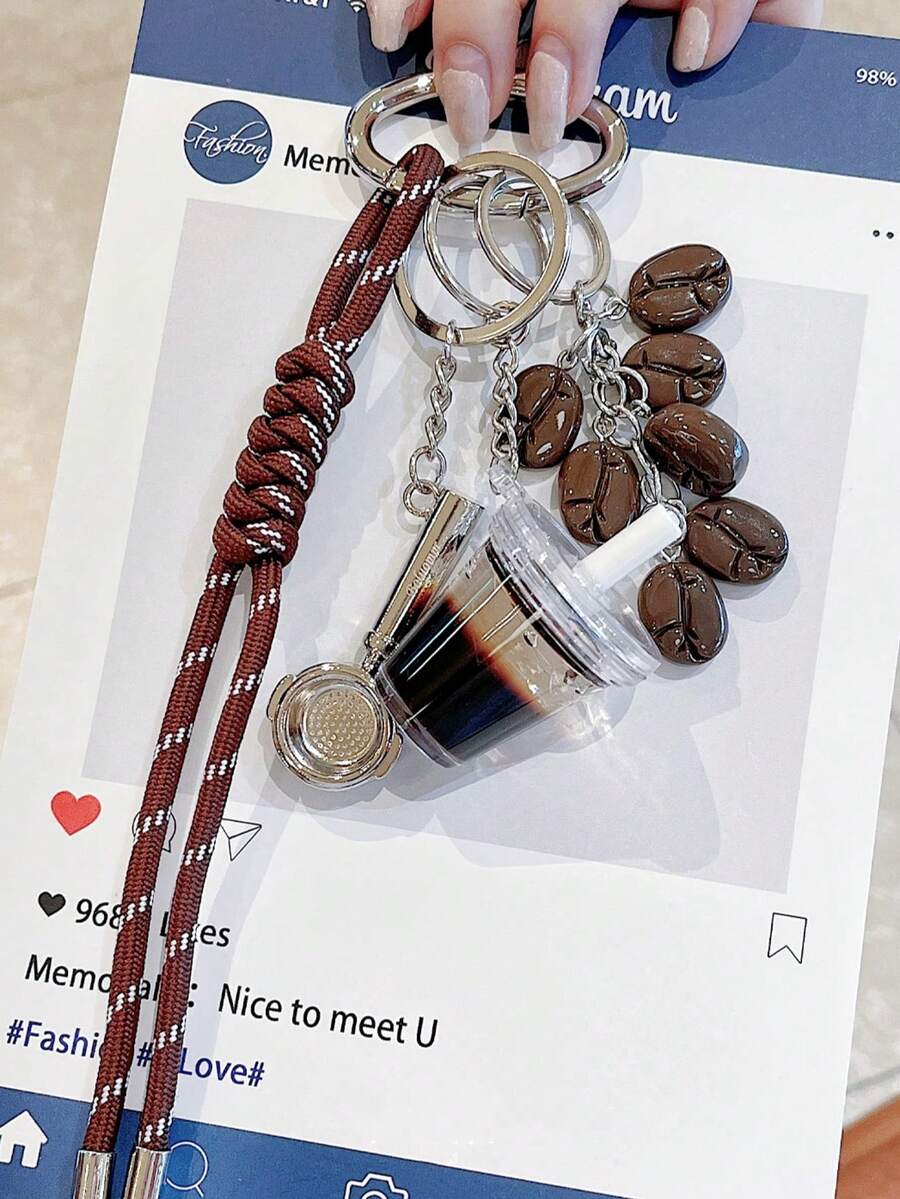 Fabric Coffee Bottle Spoon, Leather Heart