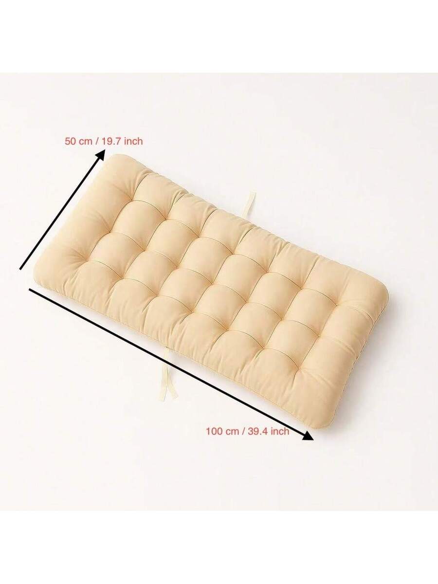 One-Piece Full-Length Office Chair Cushion | Thick, Tufted
