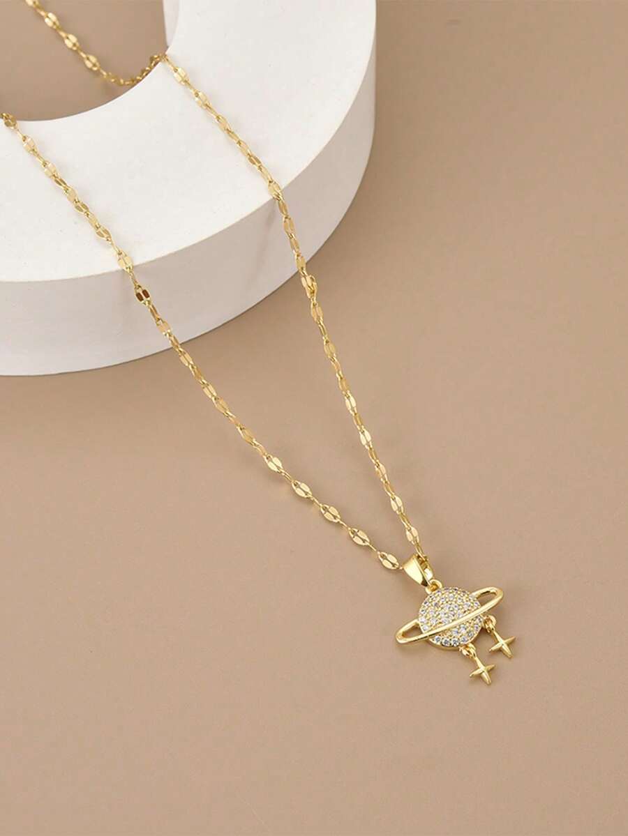 1pc Fashionable Starry Sky, Butterfly