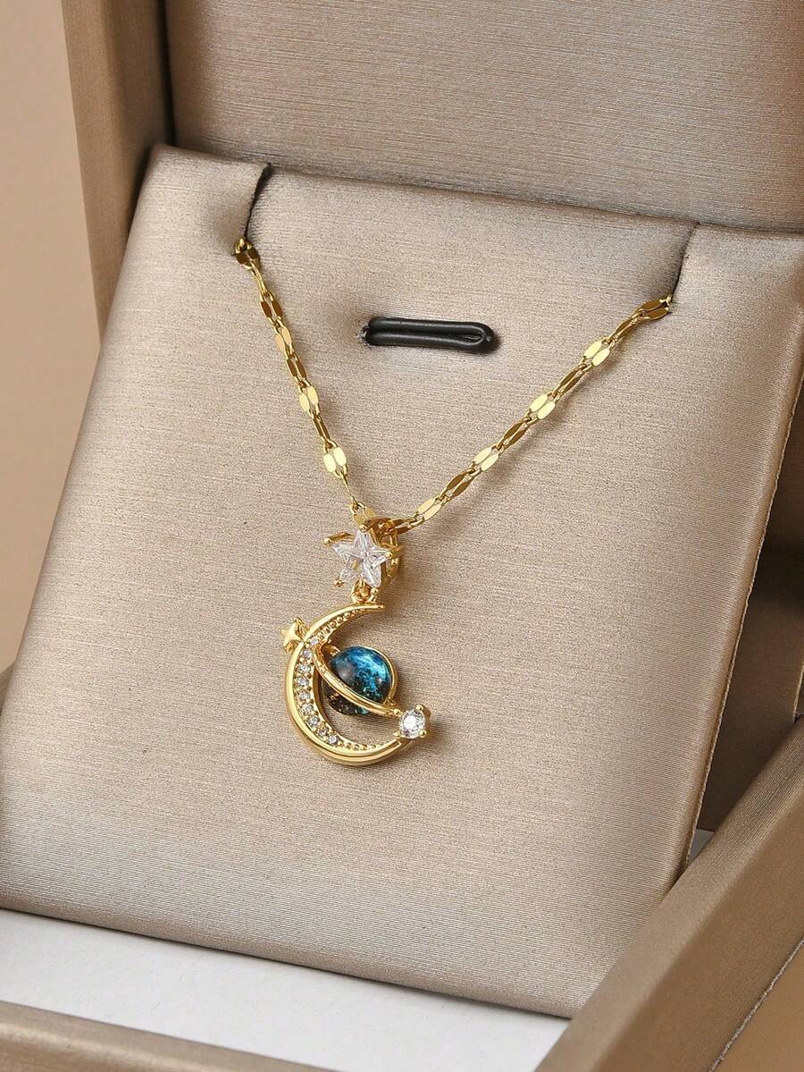 1pc Fashionable Starry Sky, Butterfly