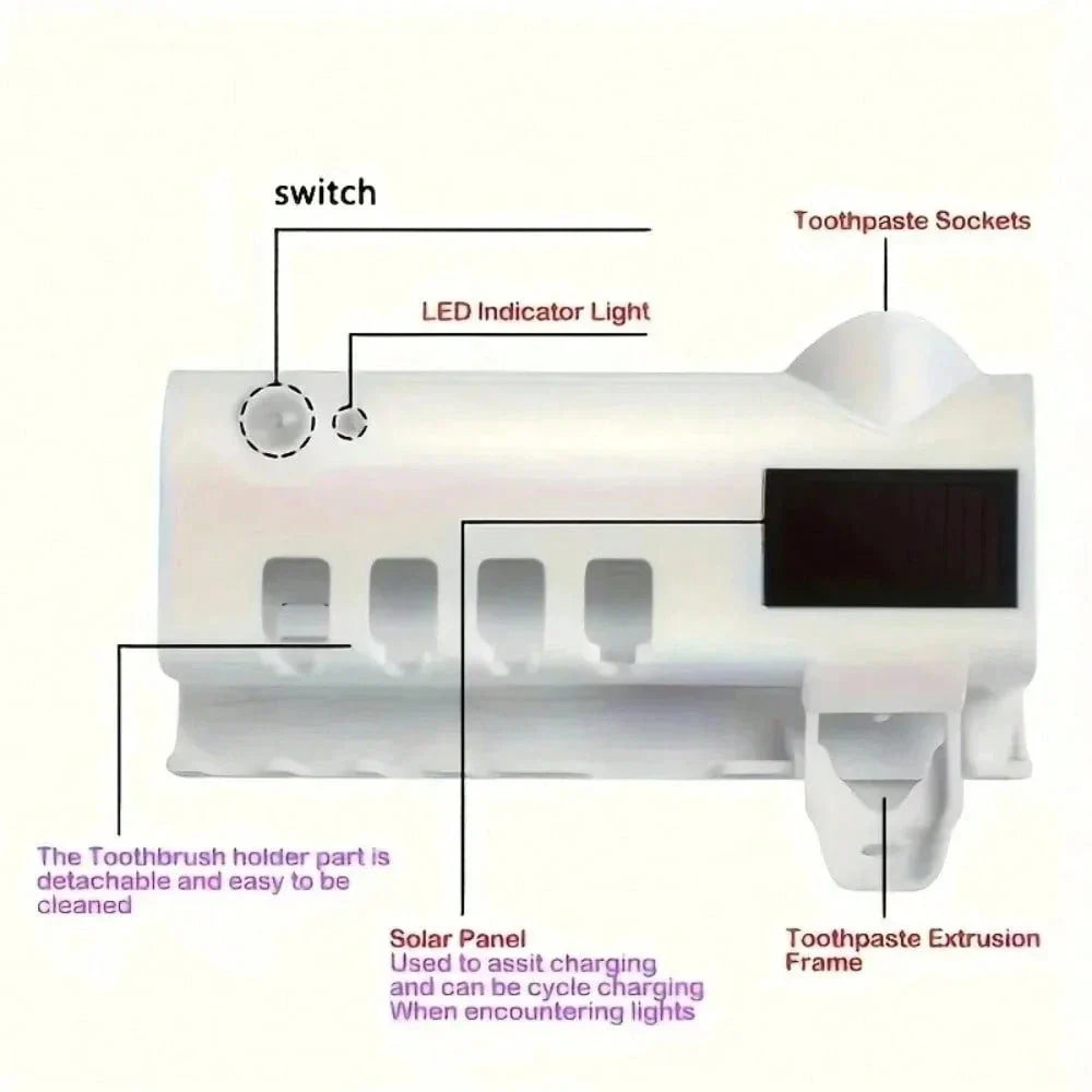 RAF UV Toothbrush Holder Dispenser