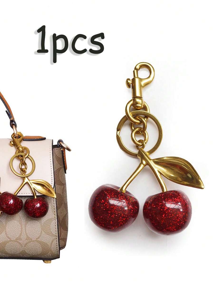 1pc Unique Shiny Cherry Shaped Pendant