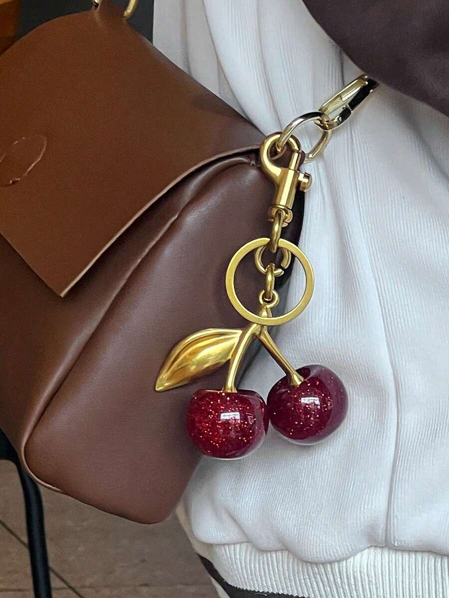1pc Unique Shiny Cherry Shaped Pendant