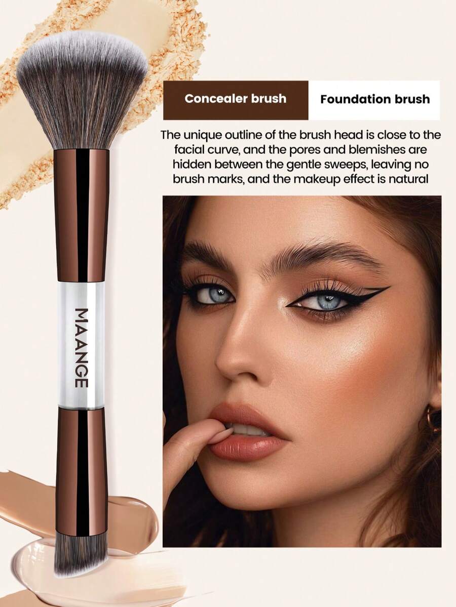 MAANGE Professional Soft Hair Aluminum Tube Makeup Brush Set