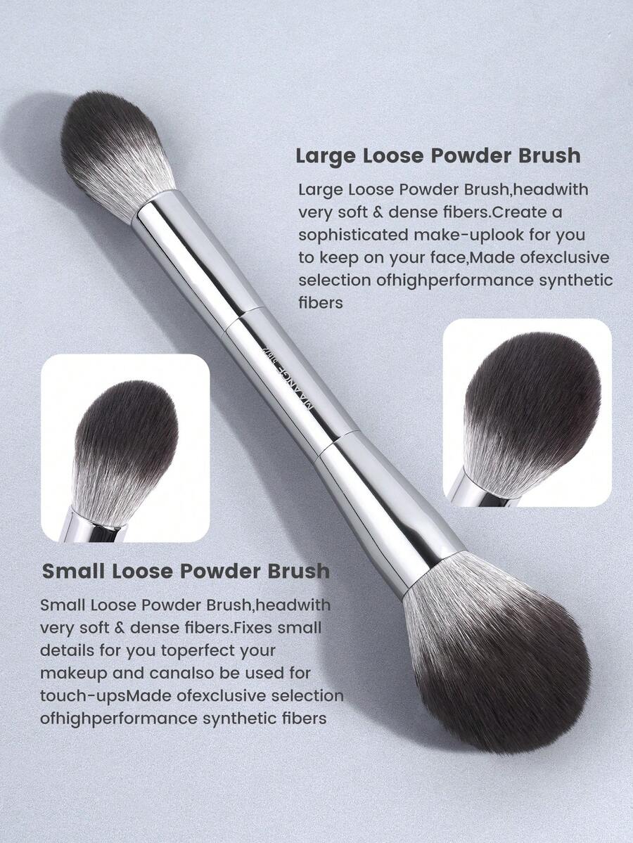 MAANGE Professional Soft Hair Aluminum Tube Makeup Brush Set