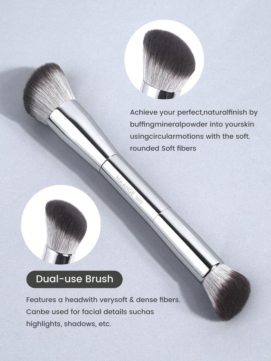 MAANGE Professional Soft Hair Aluminum Tube Makeup Brush Set