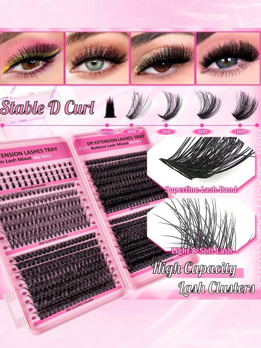 MEM Eyelash Extension Kit, DIY Eyelash Extension Set