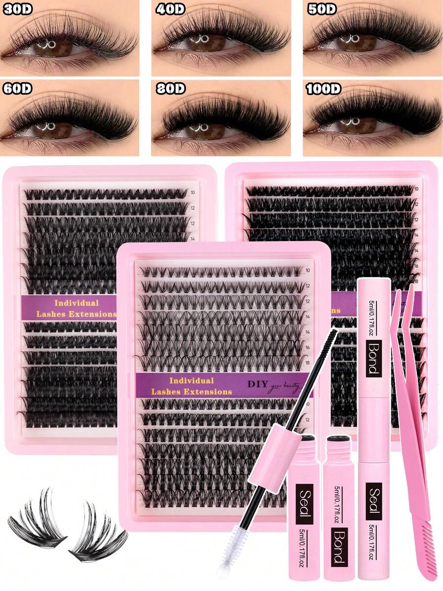 MEM Eyelash Extension Kit, DIY Eyelash Extension Set