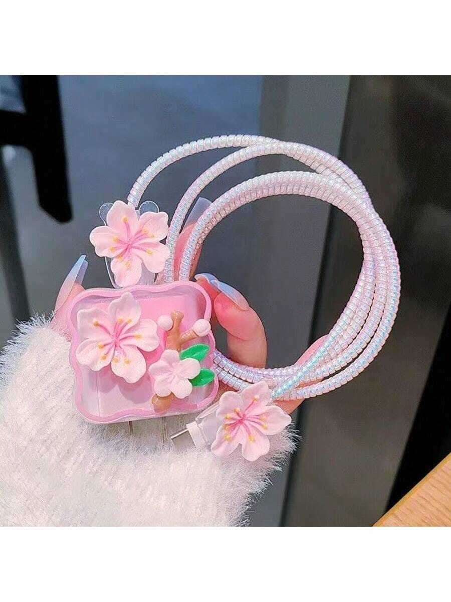 Minimalist Floral Charging Protector Case