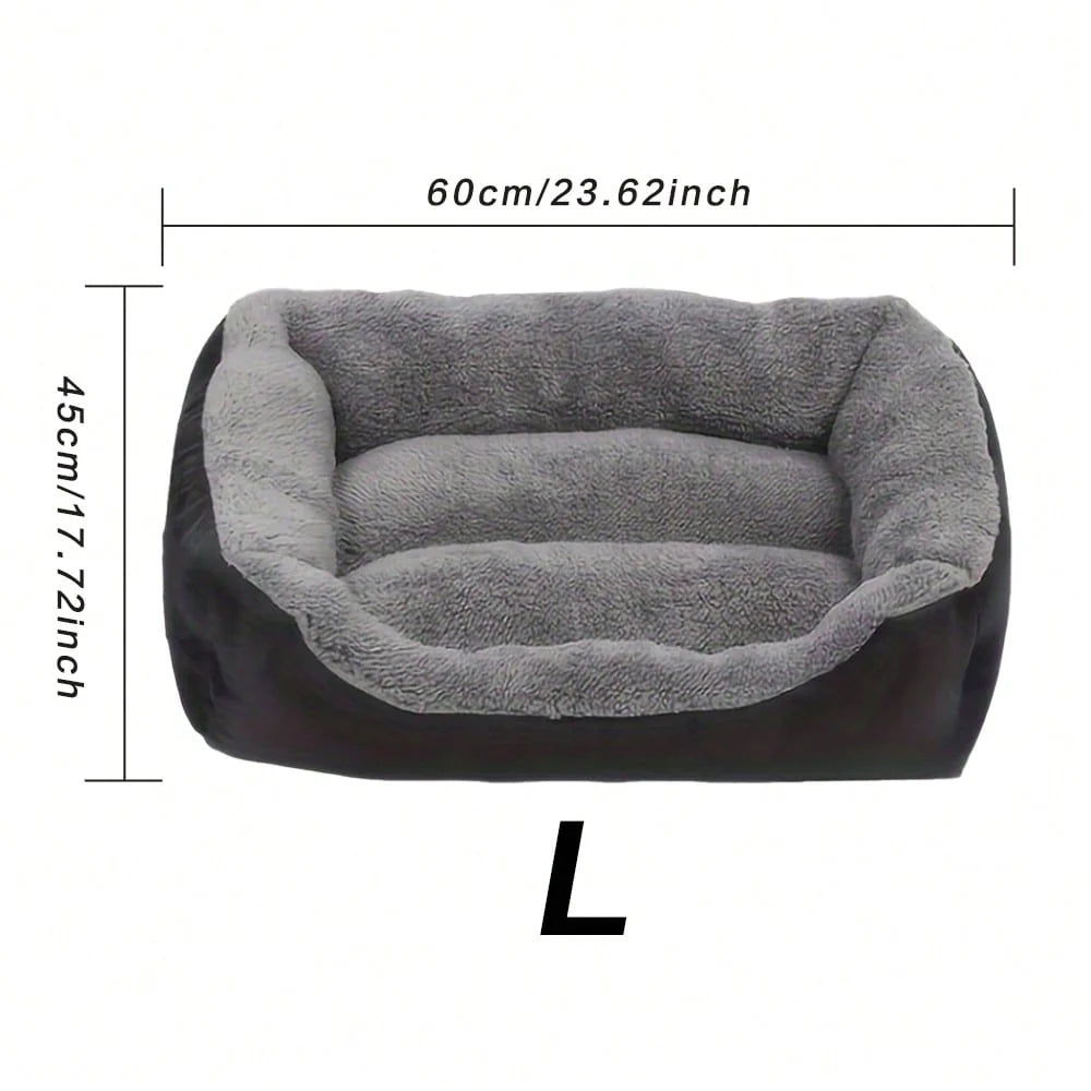 Thick Plush Rectangular Pet Bed