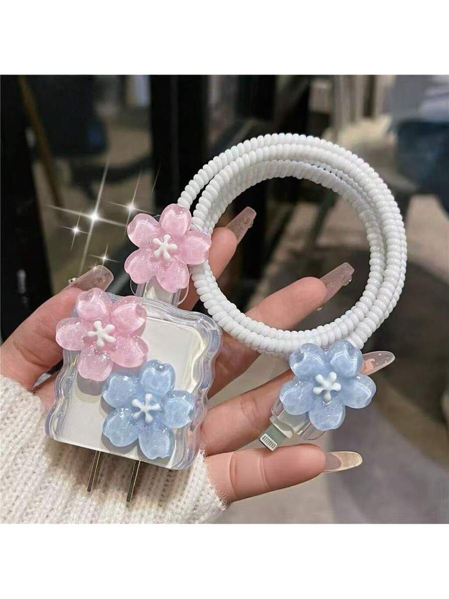 Minimalist Floral Charging Protector Case