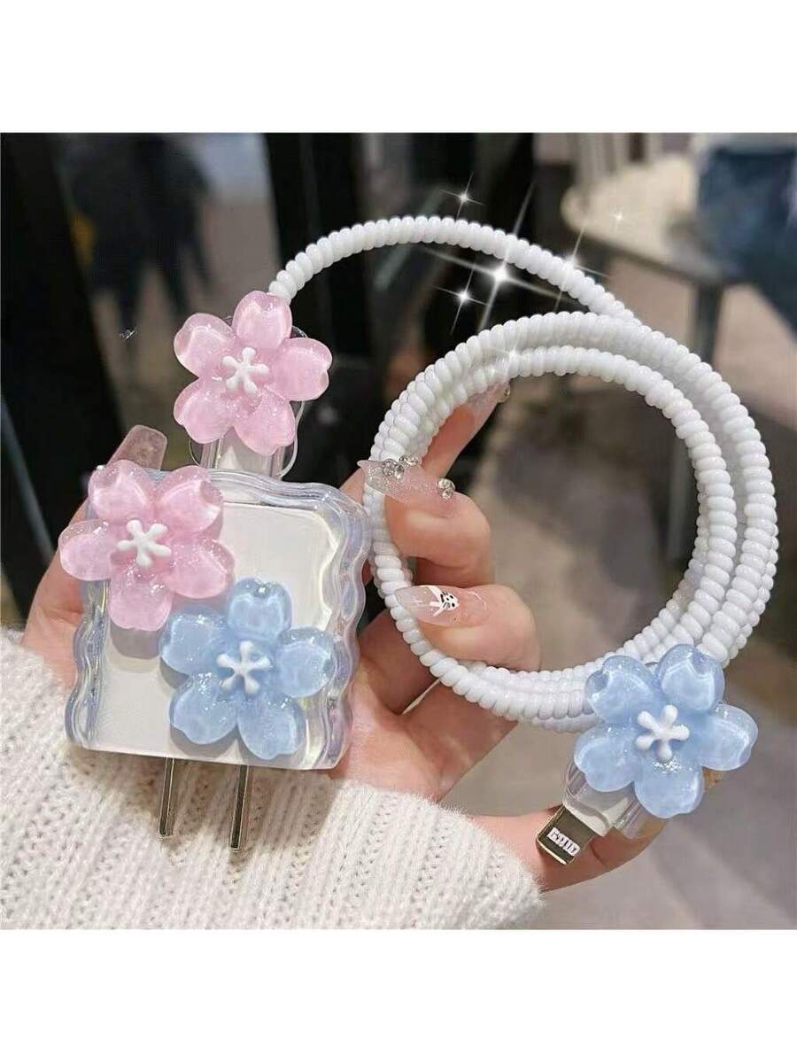 Minimalist Floral Charging Protector Case