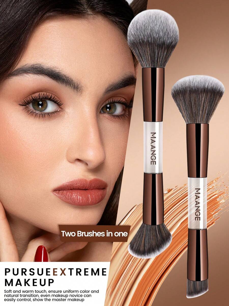 MAANGE Professional Soft Hair Aluminum Tube Makeup Brush Set