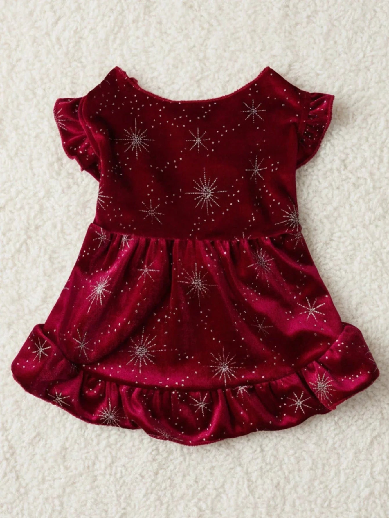 PETSIN Velvet Snowflake Pet Dress