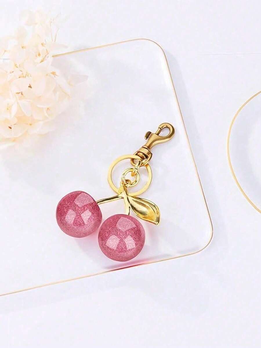1pc Unique Shiny Cherry Shaped Pendant