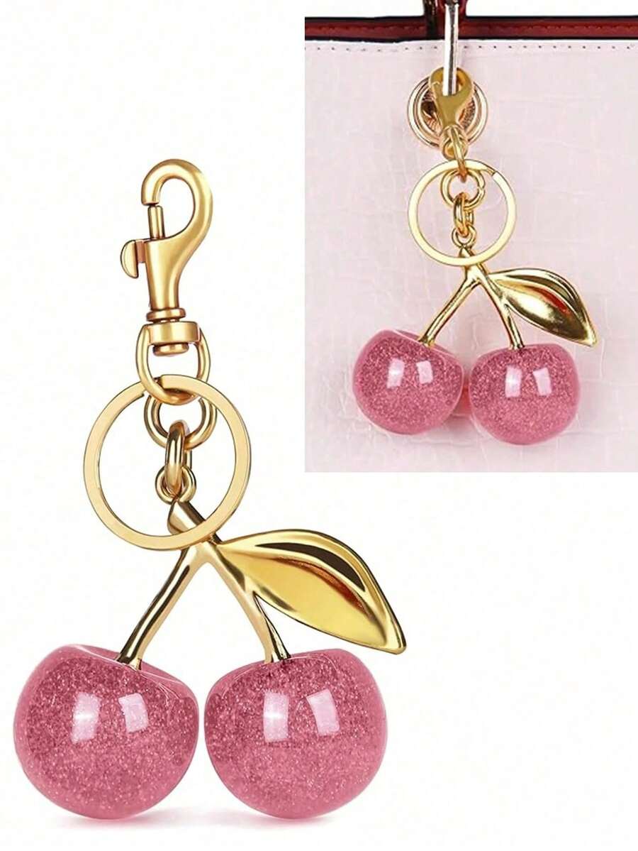 1pc Unique Shiny Cherry Shaped Pendant
