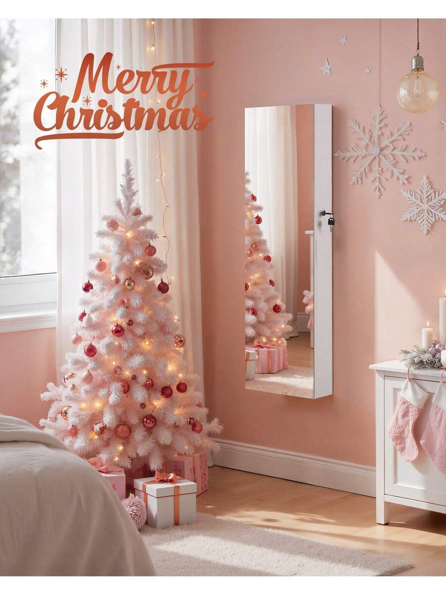 SONGMICS Mirror Jewelry Cabinet