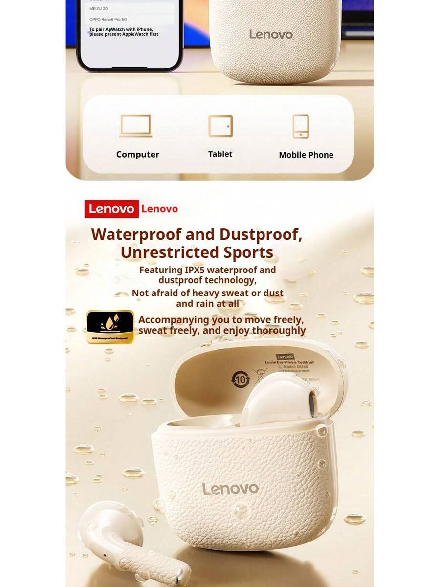 Lenovo EA166 Bluetooth 5.4 Earphones: High-Quality Sound