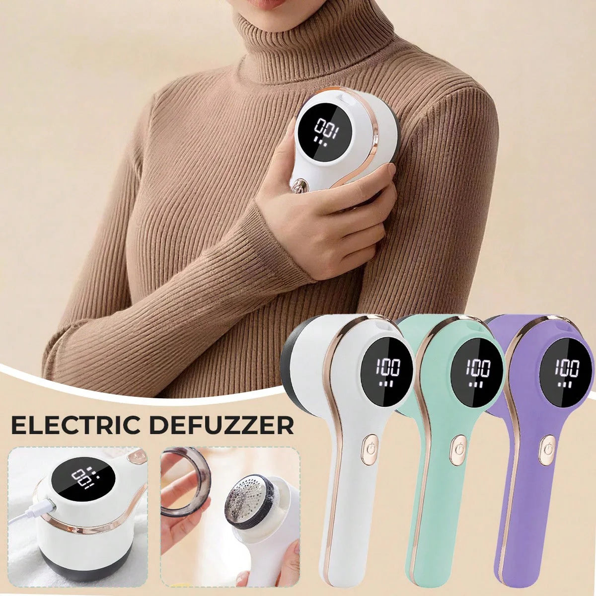 Rechargeable Fabric Shaver LED