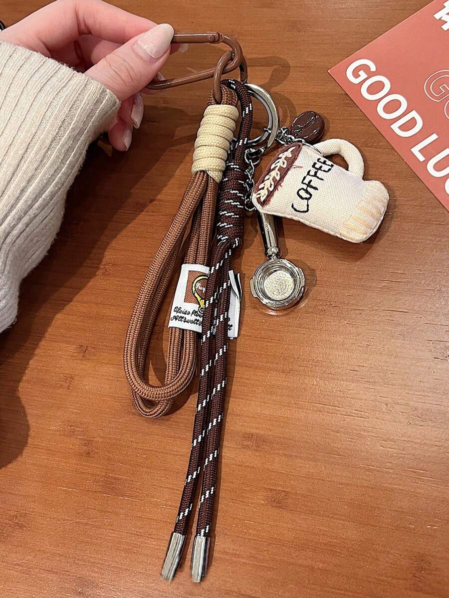 Fabric Coffee Bottle Spoon, Leather Heart