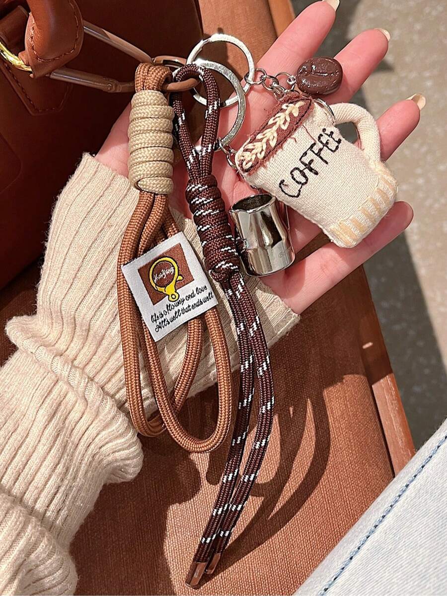 Fabric Coffee Bottle Spoon, Leather Heart
