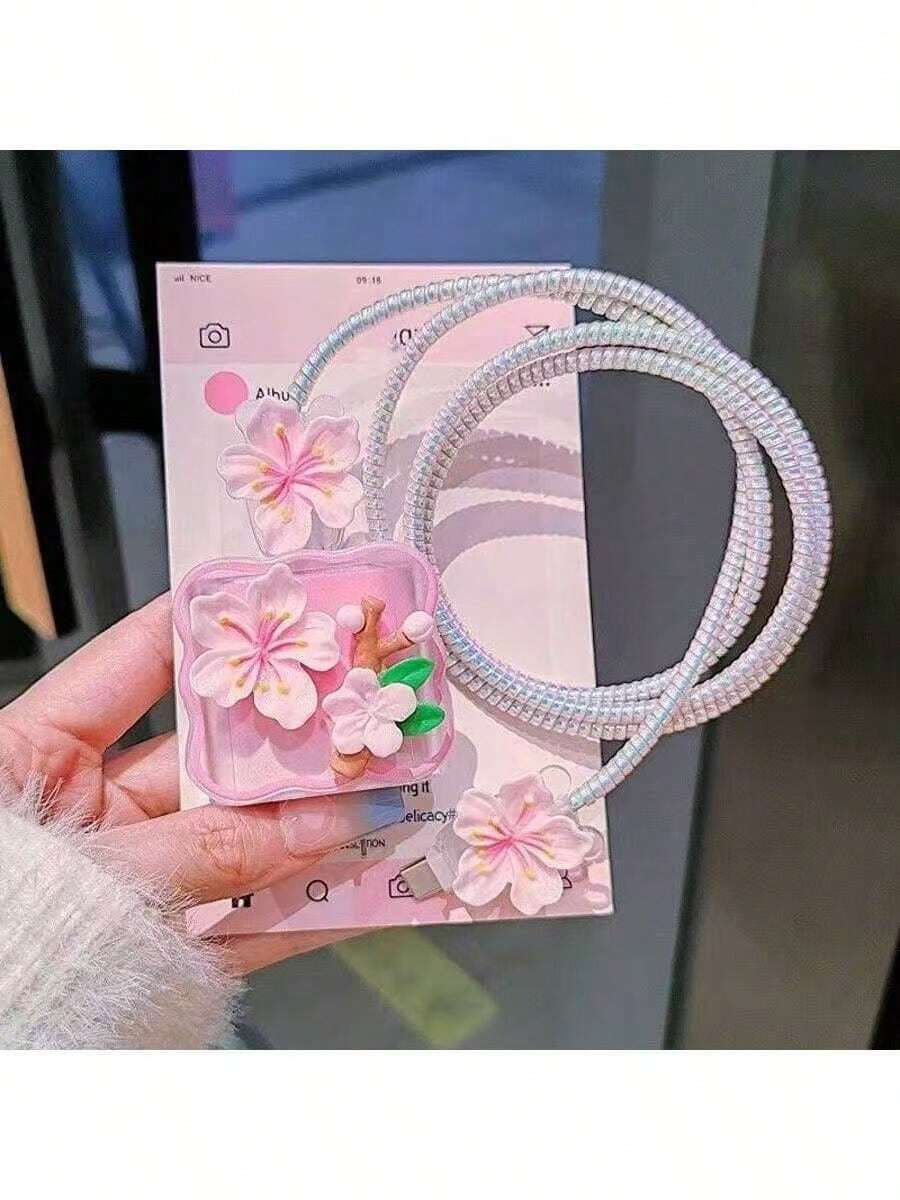 Minimalist Floral Charging Protector Case