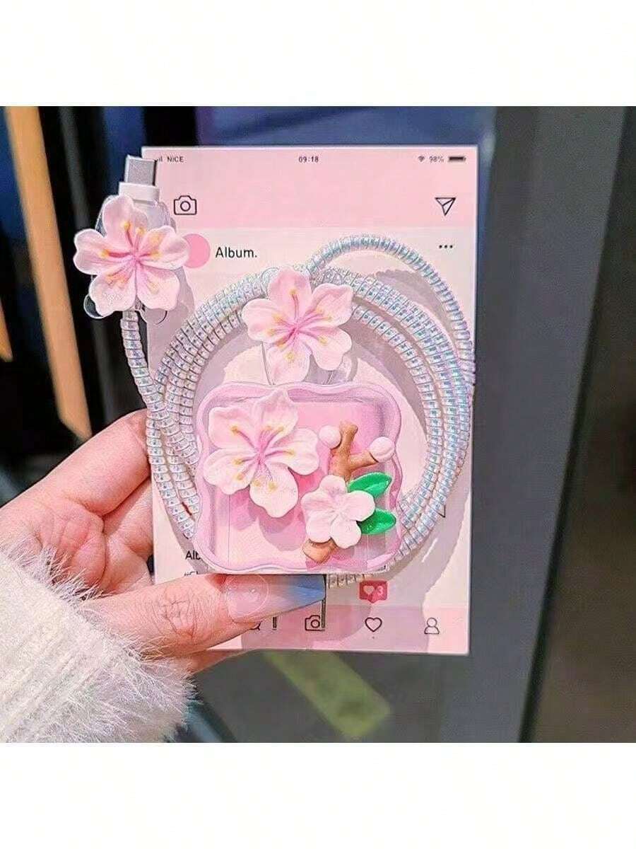 Minimalist Floral Charging Protector Case