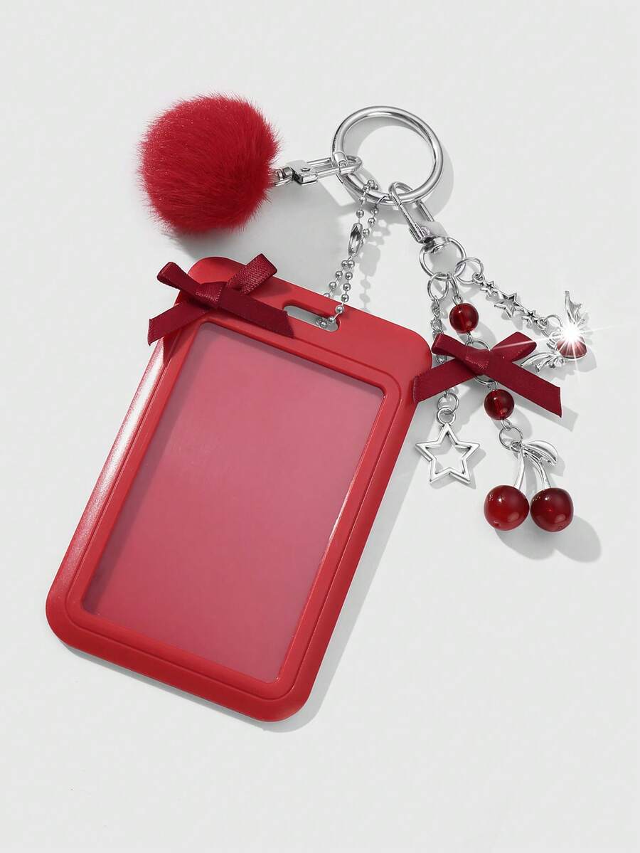 ROMWE Kawaii 1 College Style Red Card Cover